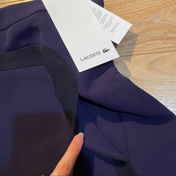 NWT Lacoste Purple & Black Color A-line Skirt - Picture 6 of 6
